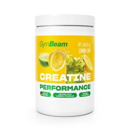 GymBeam Creatine monohydrate+ 400 g lămâie şi lime