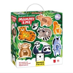 Banana Panda: Primul meu puzzle uriaș – animale și puii lor