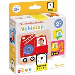 Banan Panda: Puzzle de călătorie - vehicule
