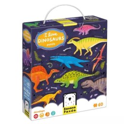 Banana Panda: Îmi plac dinozaurii – puzzle de 60 piese