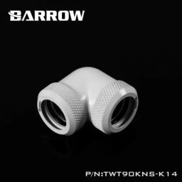 14mm OD Twin Seal Hard Tube 90 Degree Compression Fitting Alb