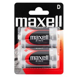 Baterii Zinc D R20 1.5V Maxell Economy, blister 2 bucăți