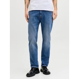 Jack & Jones Blugi barbati CLARK, cu talie medie si croiala Regular fit, Albastru (SELECTATI MARIMEA: 32, SELECTATI LUNGIMEA: 30)