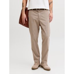 Jack & Jones, Pantaloni chino barbati, cu talie medie, Regular Fit, Jpstollie, Maro (SELECTATI MARIMEA: 28, SELECTATI LUNGIMEA: 32)