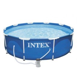 Piscina structura metalica, rotunda, cu filtru, pompa, albastru, 305x76 cm, Intex Metal Frame GartenVIP DiyLine