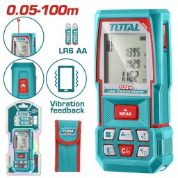 Telemetru laser TOTAL 100 m pentru masurare distanta, precizie ±2 mm