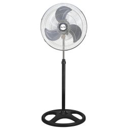 Ventilator 3in1 Elite EF-0422, 70 W, 45 cm, 3 viteze, 3 pale metalice, Baza rotunda, 3 pale metalice, Negru