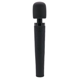 Pixey Deluxe Black Velvet - vibrator tip baghetă M (negru)
