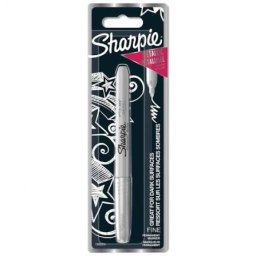 Marker permanent Sharpie Fine Metallic 1.0mm - argintiu (blister)
