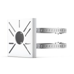 Suport montare pe stâlp TP-Link VIGI pentru camere Bullet și PT, oțel galvanizat SGCC și inox, alb, VMB-350