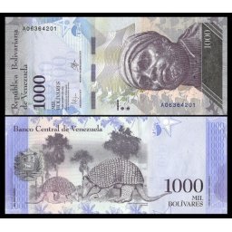Venezuela 2017 - 1000 bolivares, necirculata