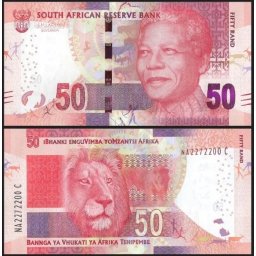 Africa de Sud 2016 - 50 rand, necirculata