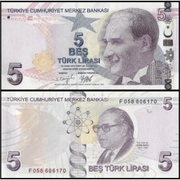 Turcia 2022 - 5 lira, necirculata