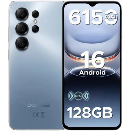 Telefon Doogee Note 56X Pro, 4G, Octa-Core, 6.56 HD+ 90Hz, 4GB RAM, 128GB, NFC, 6150mAh, Android 16, Blue