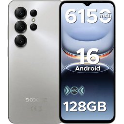 Telefon Doogee Note 56X Pro, 4G, Octa-Core, 6.56 HD+ 90Hz, 4GB RAM, 128GB, NFC, 6150mAh, Android 16, Mist Gray