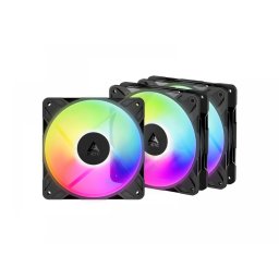 ARCTIC COOLING P12 Pro Reverse A-RGB inversa légáramlás 3 bucăţi set negru