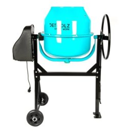 Betoniera Detoolz DZ-C325-G02, capacitate 140 litri, putere 850W, coroana fonta, cu roti. 5 ani garantie