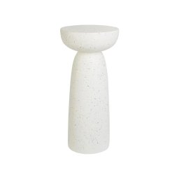 Produs Resigilat Masuta laterala Re-Bloom Cadini, oxid de magneziu/fibra de sticla, 33x33x71 cm, 100 kg, pictata, alb - Verificat A