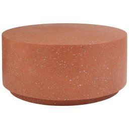 Produs Resigilat Masuta de cafea Re-Bloom Trezzo, oxid de magneziu/fibra de sticla, 90x90x41 cm, 100 kg, rezistenta UV, rosu - Verificat A