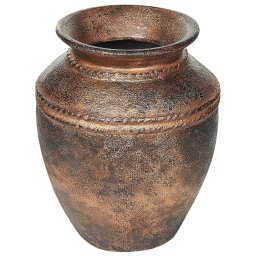 Produs Resigilat Vaza decorativa Re-Bloom Puchong, ceramica, 32x32x40 cm, cupru - Verificat A