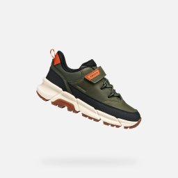 Khaki Boys' Sneakers Geox Flexyper Plus - Boys