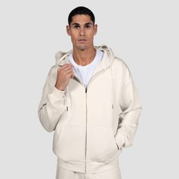 GymBeam Hanorac cu fermoar Relay Pearl XXL