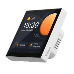Senzori Sonoff Panou de control SMART NSPanel Pro ZigBee 3.0 WiFi Bluetooth Functie de monitorizare energie termostat interfon Alb