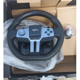 Volan Racing PXN Resigilat -V9 Gen2 Pedale si Schimbator de Viteze Comaptibil cu PC / PS3 / PS4 / XBOX ONE / XBOX Series / Nintendo Switch Negru