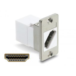 Modul HDMI M-M 8K60Hz montare panou Alb, Delock 91101