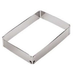 Forma inox reglabila pentru patiserie/cofetarie, 19x28 cm->34x54 cm