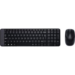 Kit tastatura + mouse LOGITECH MK220, Wireless, Black