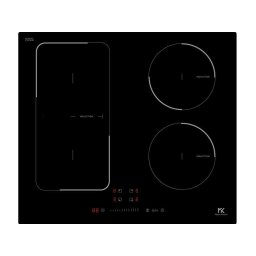 Plita Plita cu Inductie Incorporabila 4 Zone de Gatit 60 cm Negru Control Slider Touch, FlexiBridge