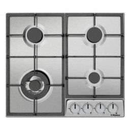 Plita BHGI6718311, Gaz, 4 arzatoare, Aprindere electrica, Inox