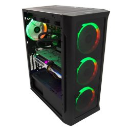 Sistem desktop brand Sistem Desktop PC Gaming Spacer Unbreakable R5, AMD Ryzen 5 7400, 16GB DDR5, 1TB SSD, RX7600 8GB, No Os, Negru