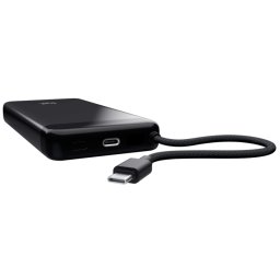 Baterie externa 10000 mAh Trust cablu USB-C 20W dual port ultracompact Negru