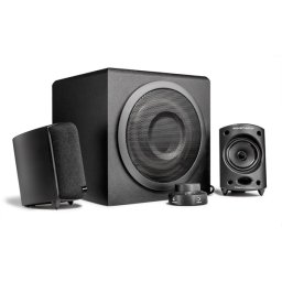 WaveMaster 2.1 Boxă - MOODY (65W RMS, subwoofer din lemn, mufă de 3,5 mm, RCA, neagră)