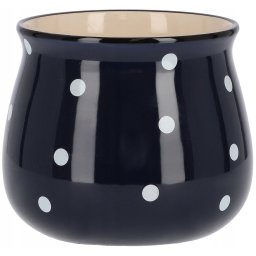 Ghiveci ceramic albastru mazăre - 125 mm
