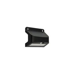 Aplica LED solară de perete cu senzor SOLTO, 6W, 3,7V, 4000K, IP54, 2400 mAh, negru
