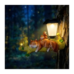Lampă solară LED, model Veveriță — 1,2 V, 300 mAh, protecție IP44