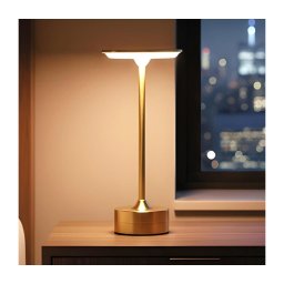 Lampă de birou LED reglabilă reîncărcabilă NEW YORK LED/1,8W/5V 1200 mAh auriu