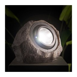 Lampă solară LED, 1,2 V, 1000 mAh, IP44, aspect piatră