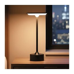 Lampă de birou LED reîncărcabilă NEW YORK, reglabilă, LED/1,8W/5V 1200 mAh, neagră