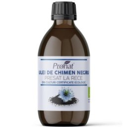 Ulei de Chimen Negru Pronat Glass Pack, Bio, 250 ml