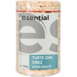 Turte din Orez Sarate Esential'aroms, 100 g