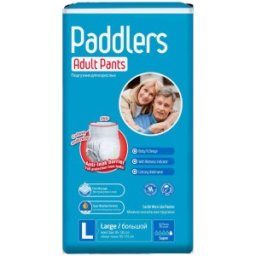 Scutece Incontinenta Adulti Paddlers, Tip Chilot, Marimea L, 30 Bucati