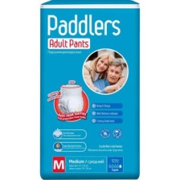 Scutece Incontinenta Adulti Paddlers, Tip Chilot, Marimea M, 30 Bucati