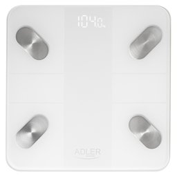 Cantar persoane smart Tuya Adler, conectare aplicatie, design alb modern