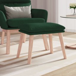 Taburet, verde închis, 45x29,5x35 cm, material textil GartenMobel Dekor