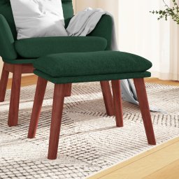 Taburet, verde închis, 45x29,5x35 cm, material textil GartenMobel Dekor