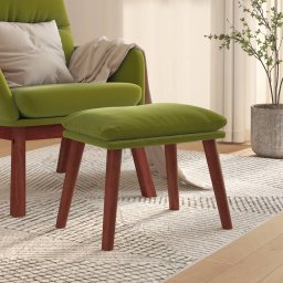 Taburet, verde deschis, 45x29,5x35 cm, catifea GartenMobel Dekor